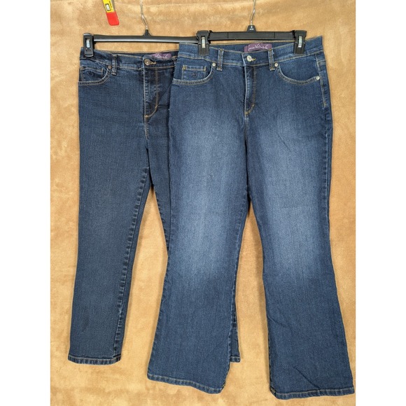 Gloria Vanderbilt Denim - Lot Of 2 gloria vanderbilt amanda jeans size 10 petite & 10 PS Boot Cut